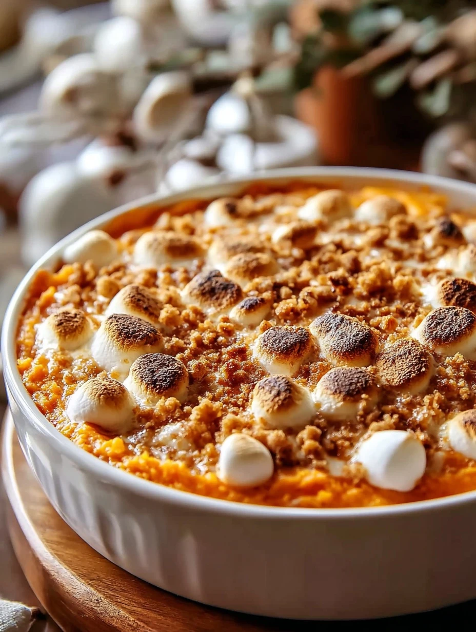Make the Best Sweet Potato Casserole: Creamy Filling, Golden Marshmallows